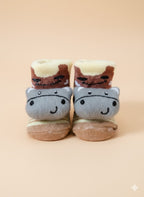 Grey Bear Canvas Socks