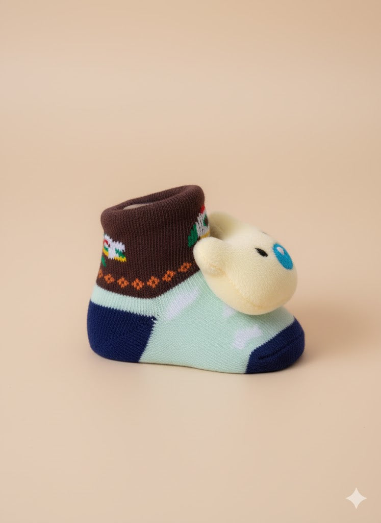 Fawn Bear Canvas Socks