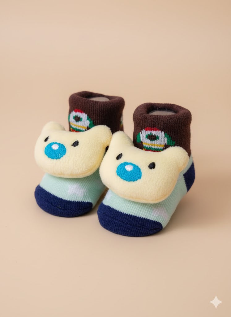 Fawn Bear Canvas Socks