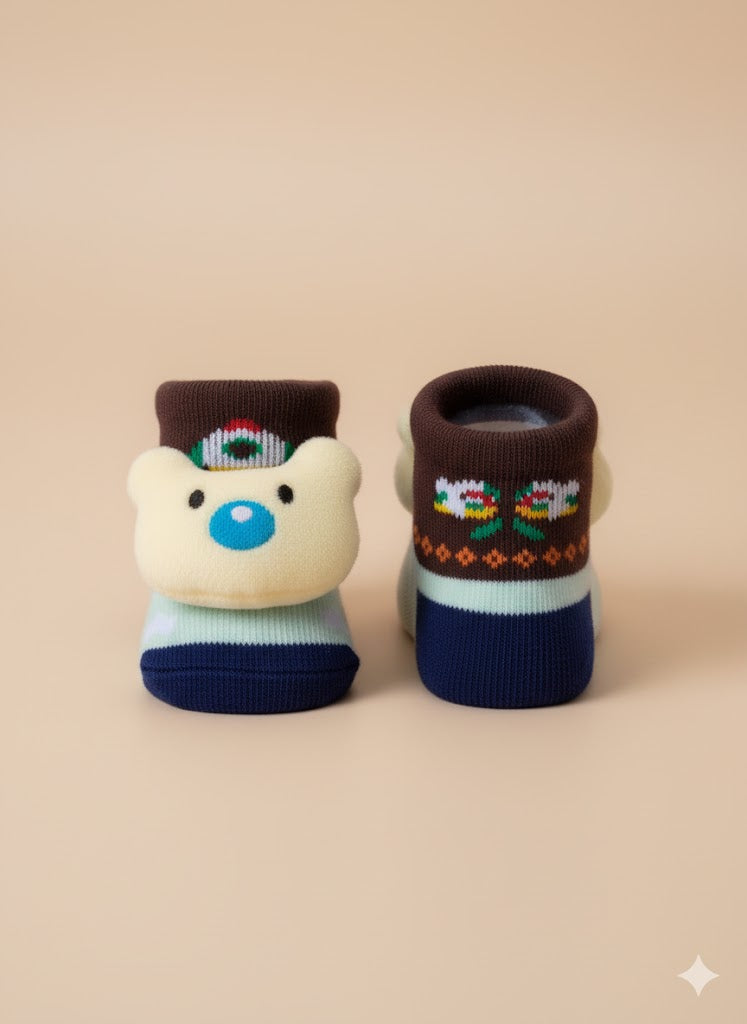 Fawn Bear Canvas Socks