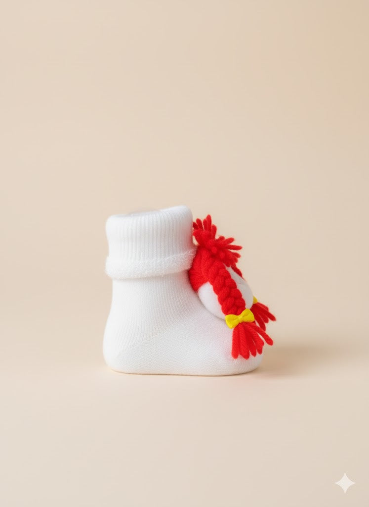 Newborn Soft Sole Trainers Shoes (Red)