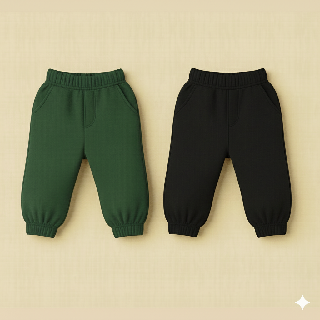 Pack Of 2 Cross Pocket (Black & Forest Green)